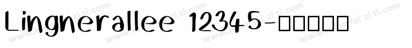 Lingnerallee 12345字体转换